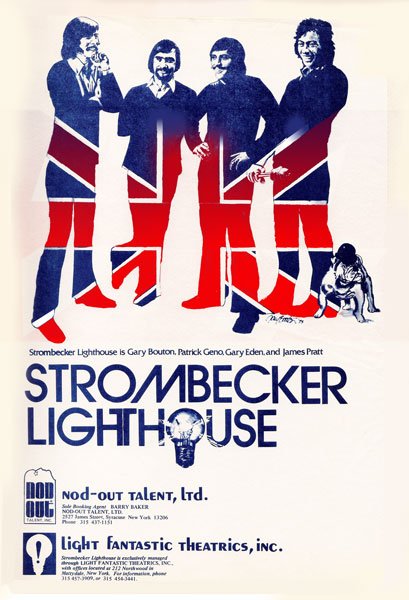 Strombecker lighthouse band member poster